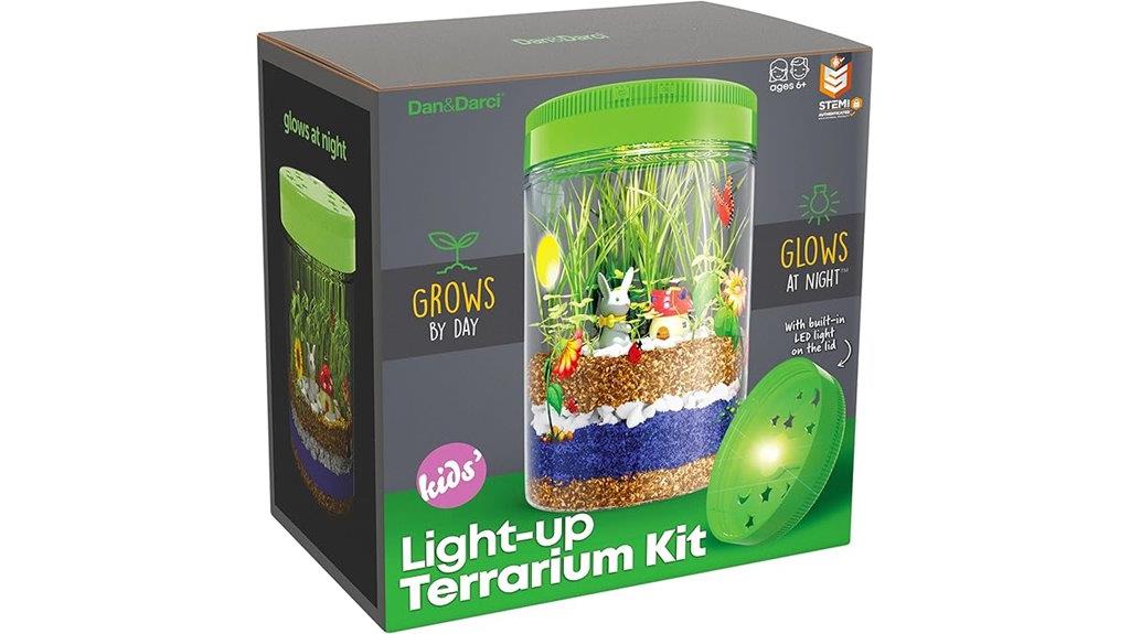 kids light up terrarium kit