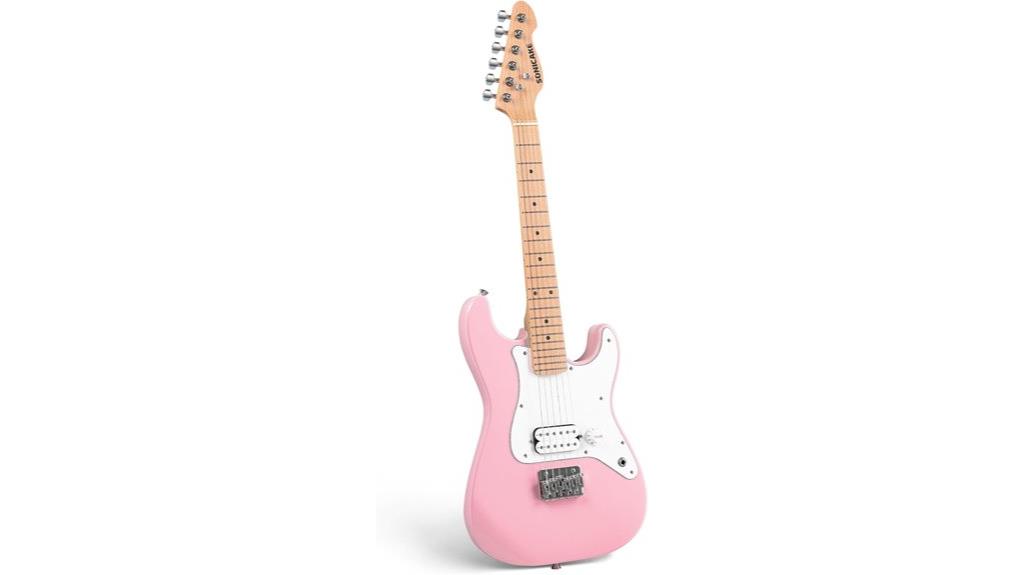 kids pink electric guitar