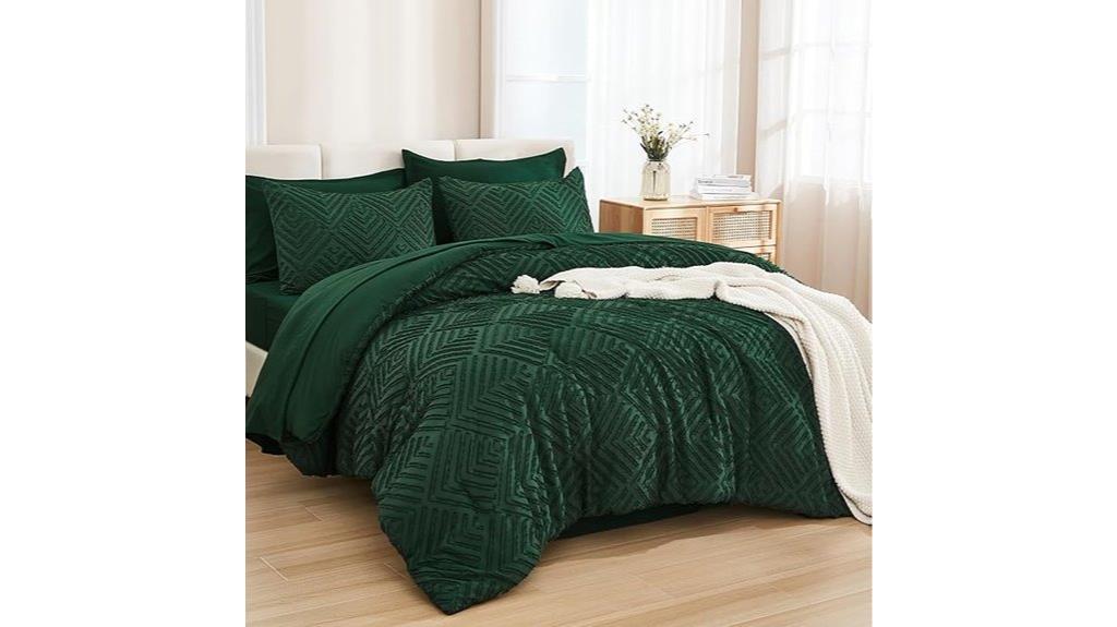 king size green bedding