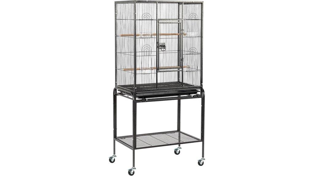 large bird cage stand