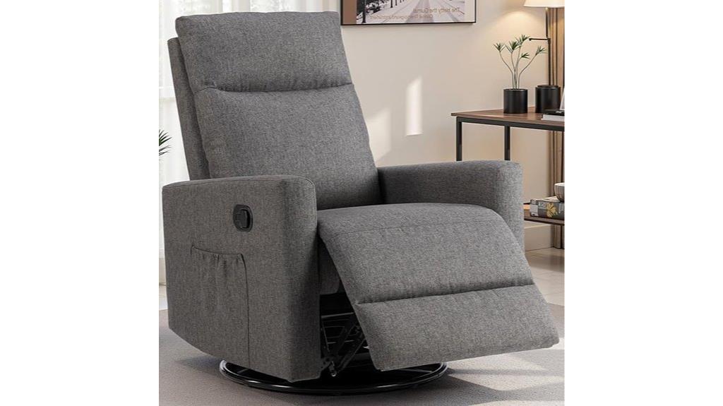 large footrest swivel recliner