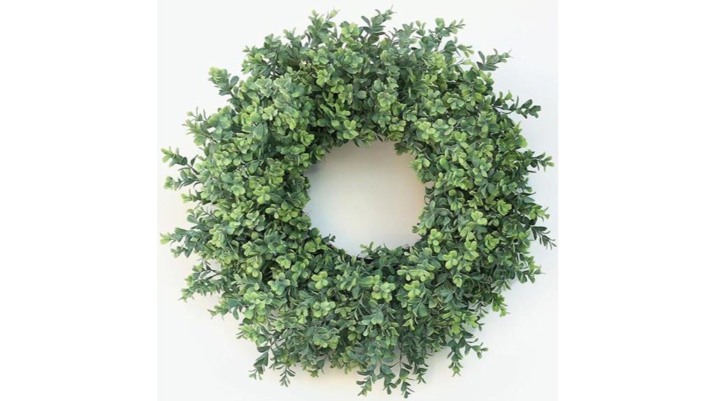 large green boxwood wreath