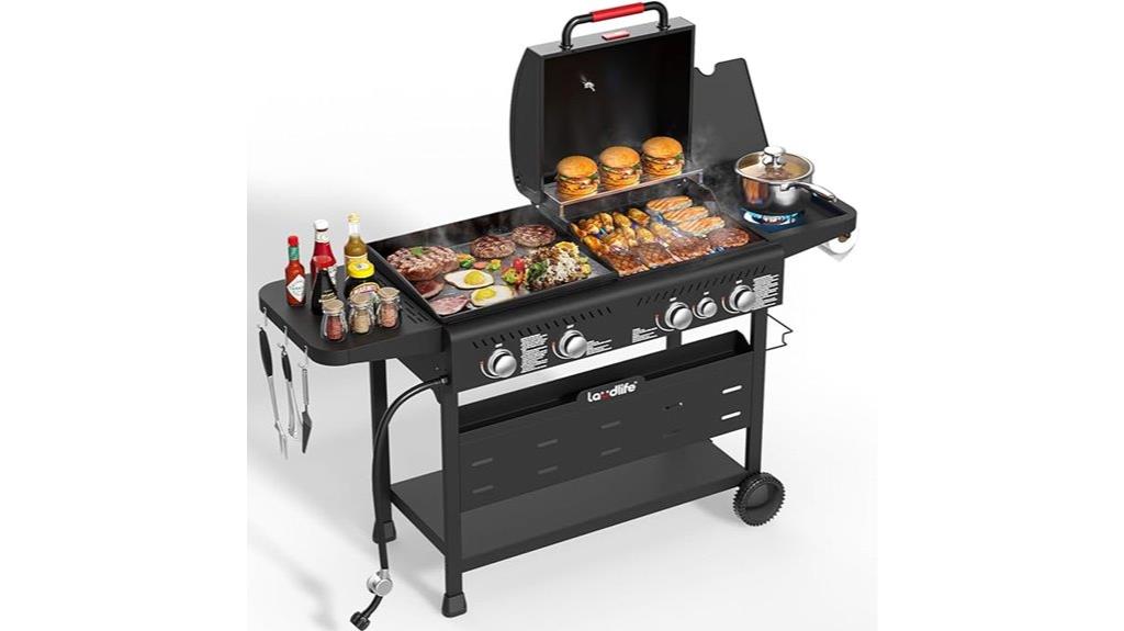 large griddle and grill