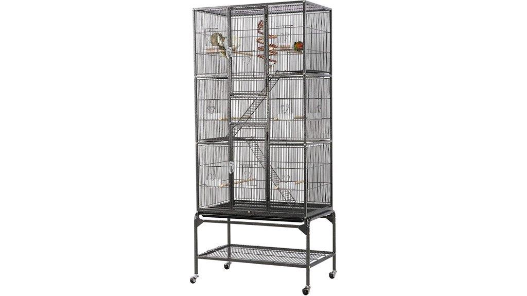 large parrot cage