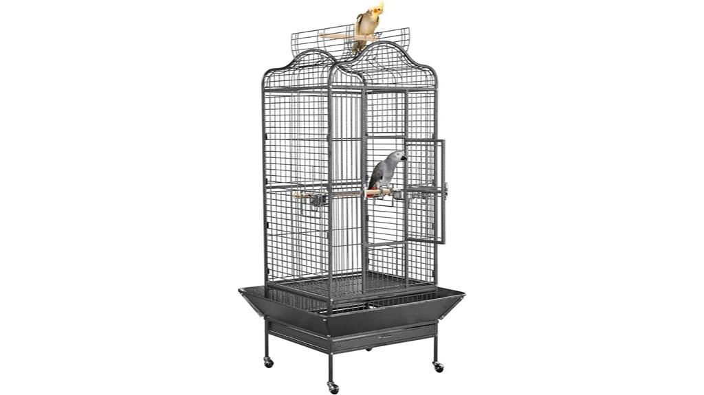 large parrot cage