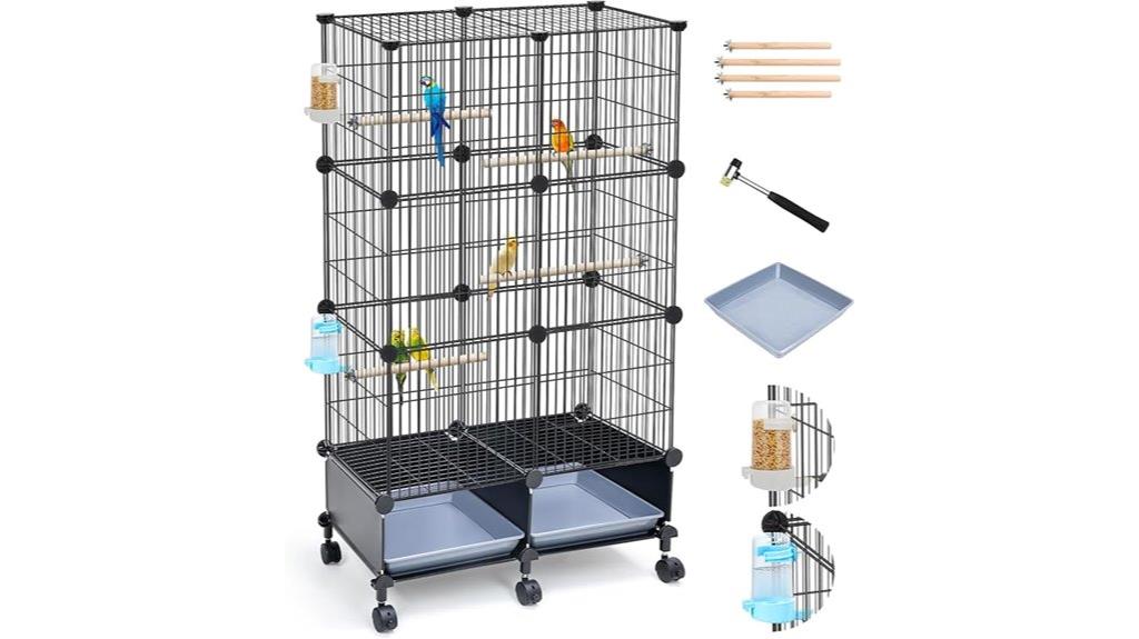 large parrot cage dimensions