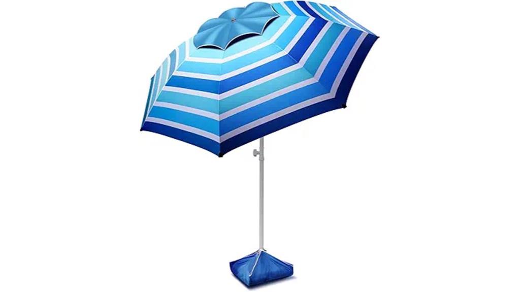 large uv wind resistant umbrella