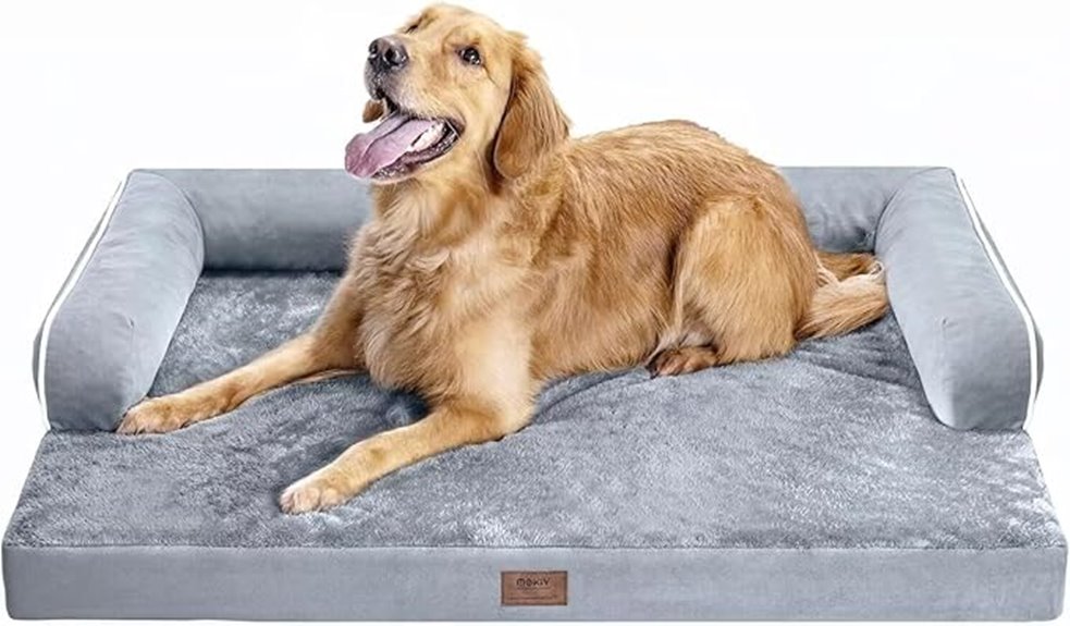 large waterproof memory foam bed