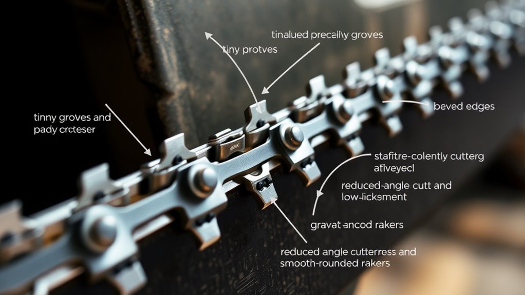 low kickback chain safety tips