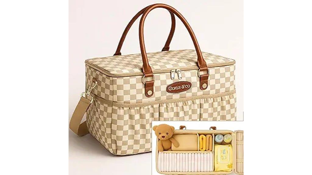 luxurious collapsible baby bag