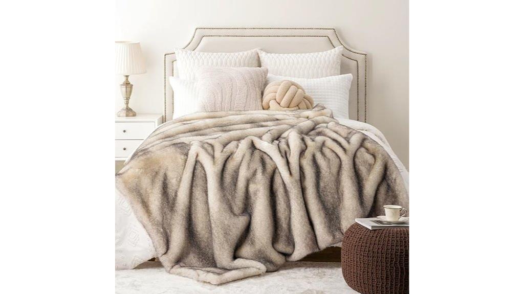 luxurious faux fur blanket