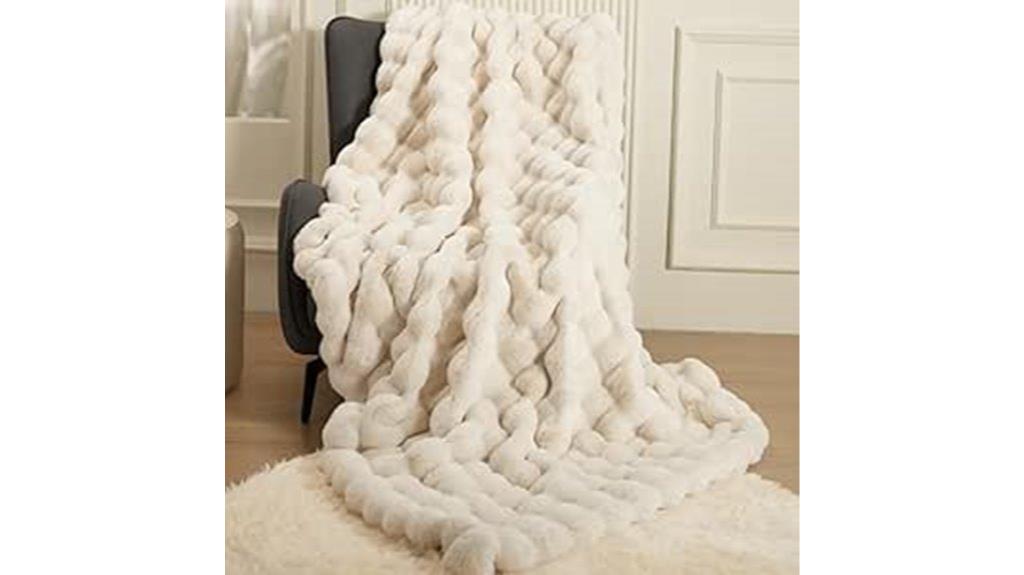 luxurious oversized plush blanket