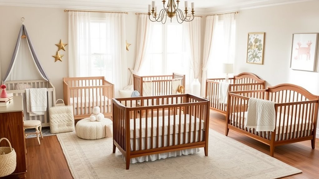 luxury convertible nursery cribs