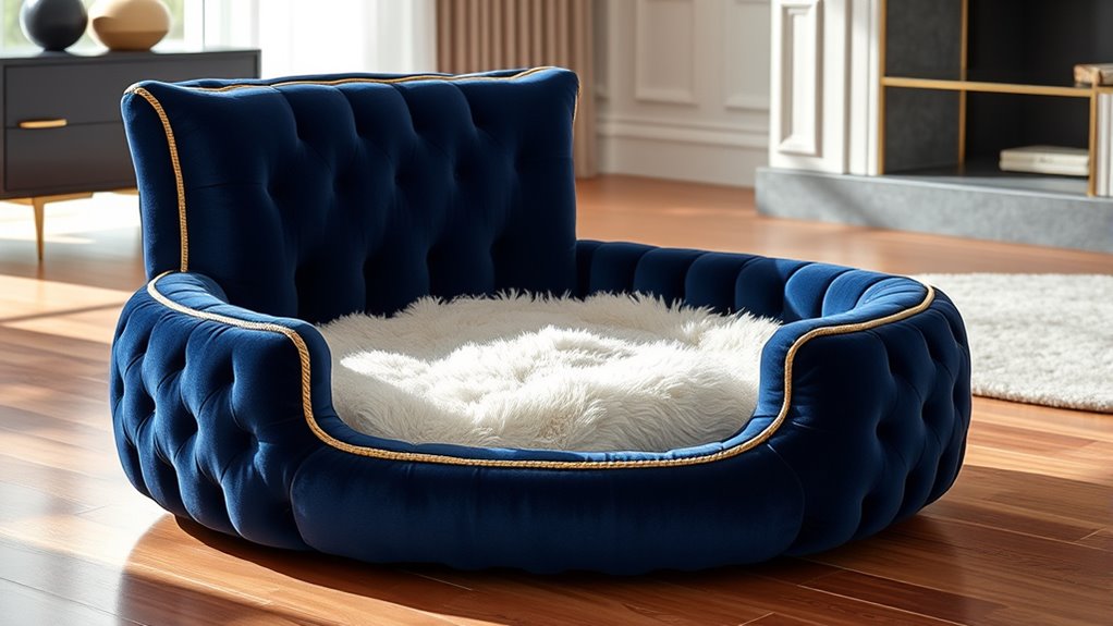 luxury dog beds selection
