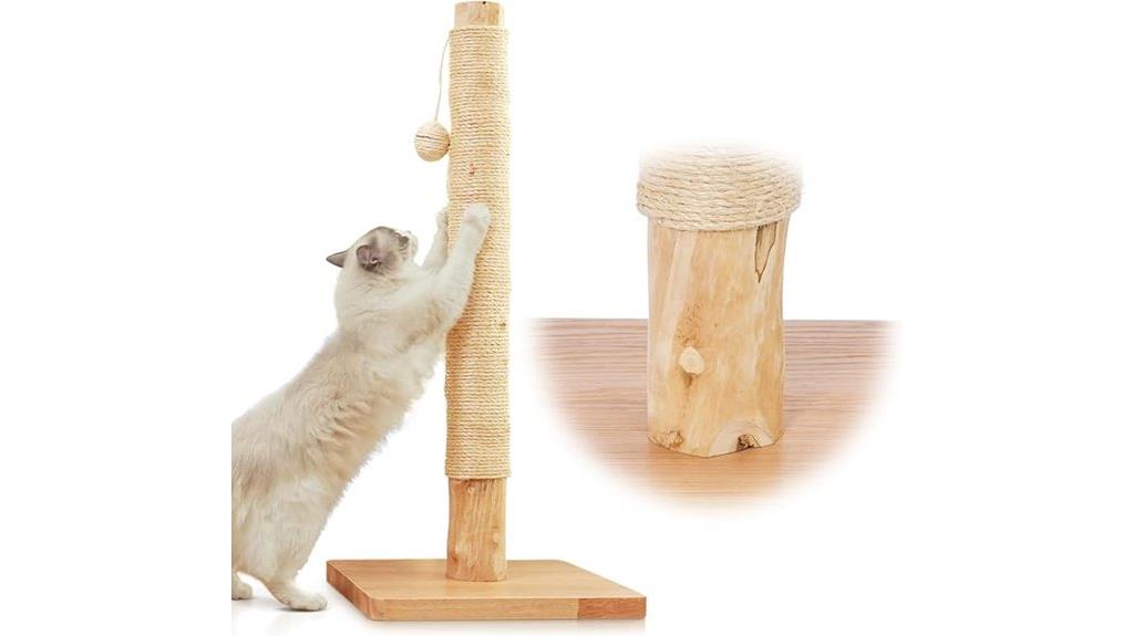 luxury pear wood cat scratcher