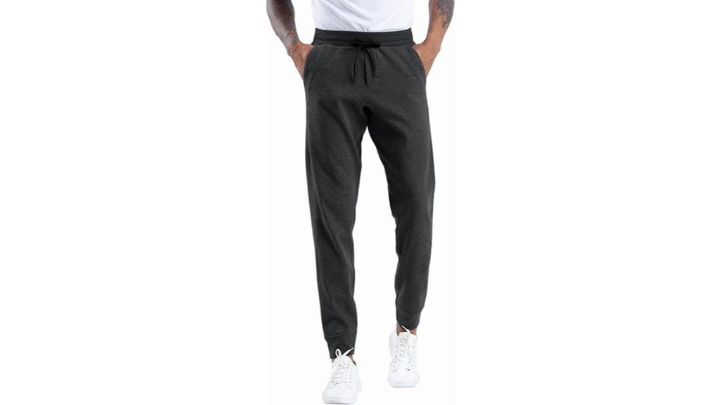 men s fleece joggers pockets