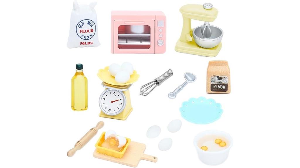 miniature kitchen accessories set