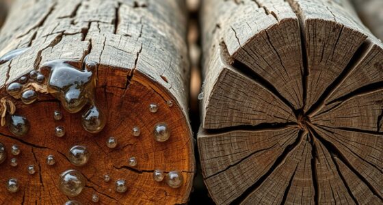 moisture influences splitting effort