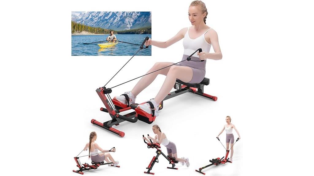 multi function rowing machine display