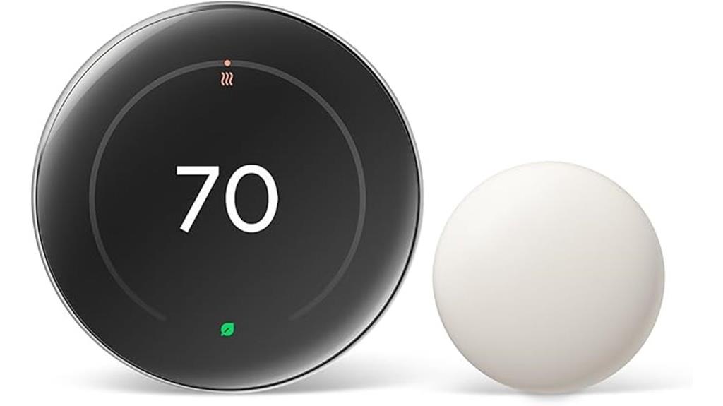 nest thermostat with sensors