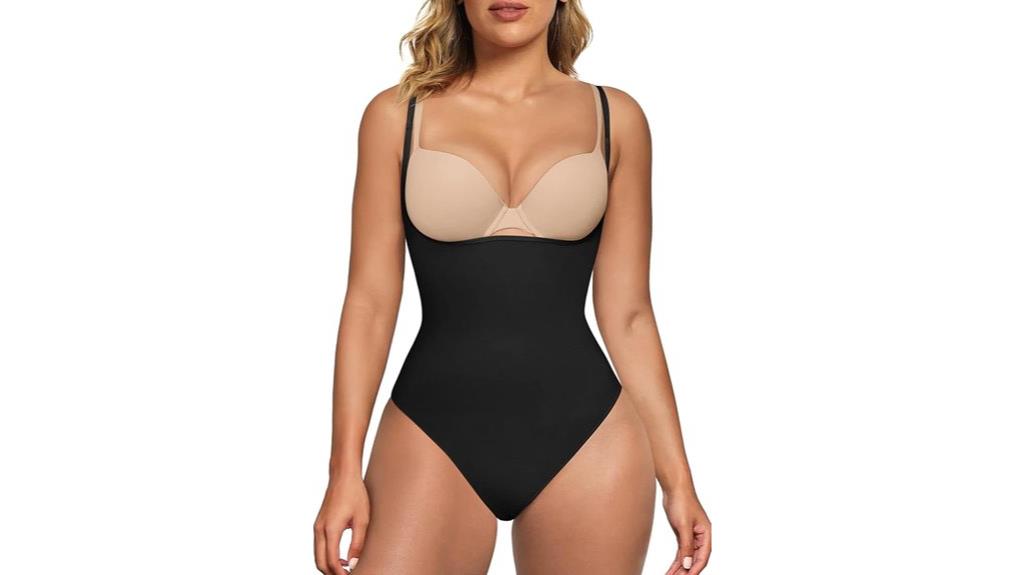 open bust tummy shapewear