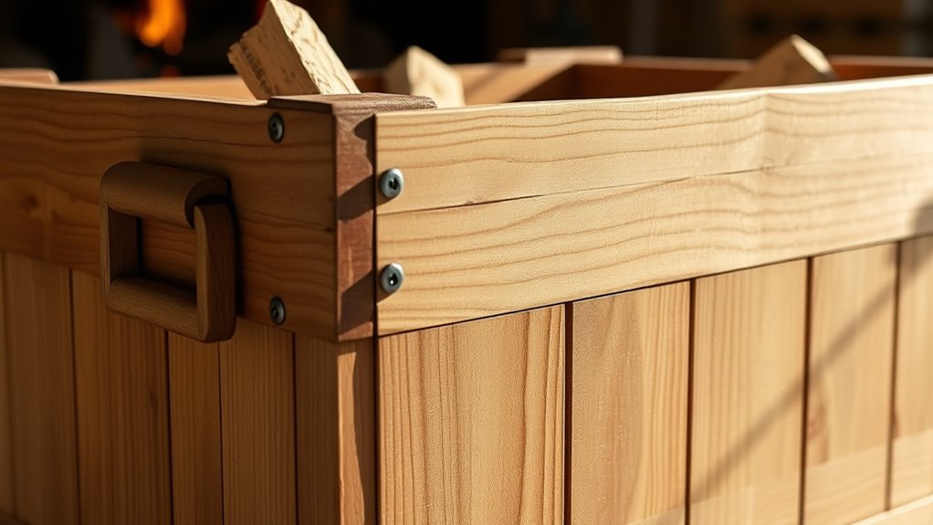 organized portable firewood storage