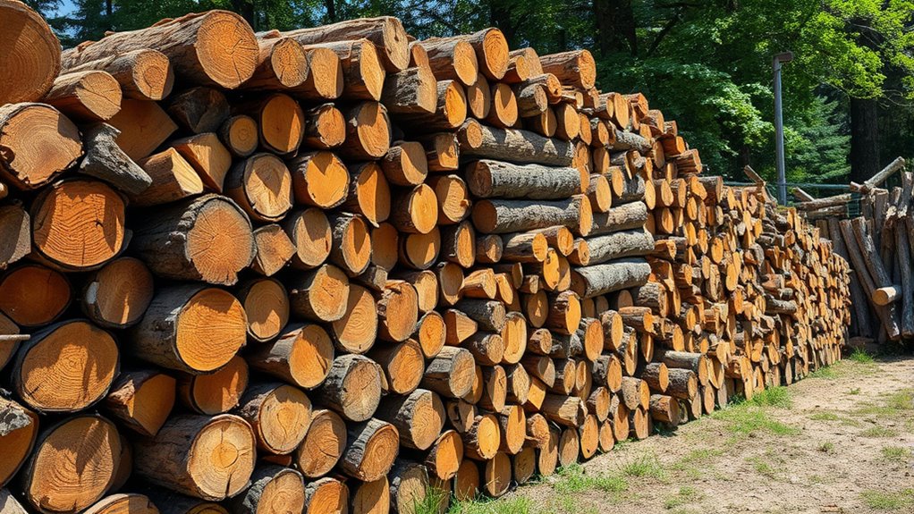 organizing firewood by type