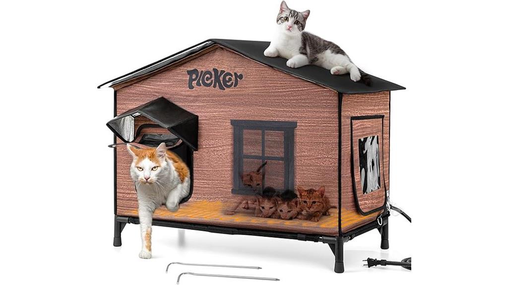 outdoor heated cat shelter