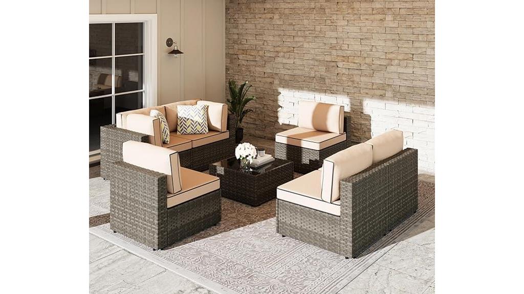 outdoor patio sofa set