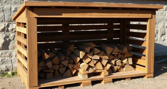 pallet shed with ventilation