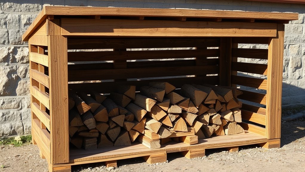 pallet shed with ventilation