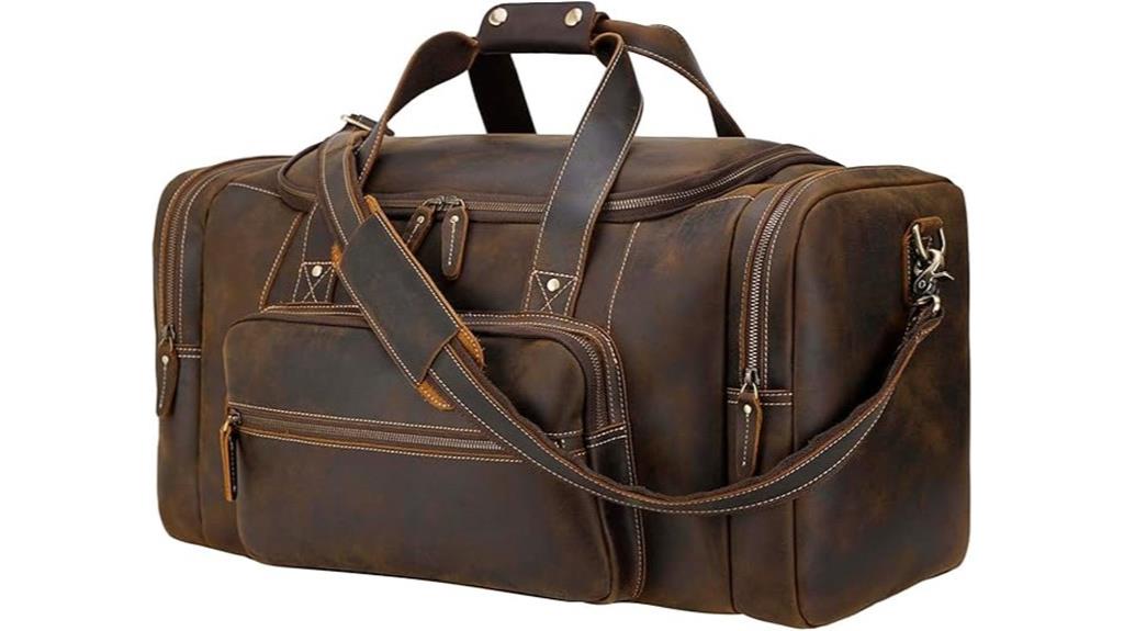 polare cowhide duffle bag