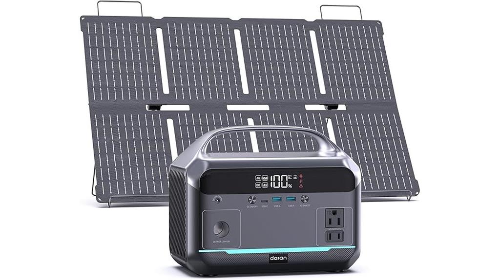 portable 600w solar generator