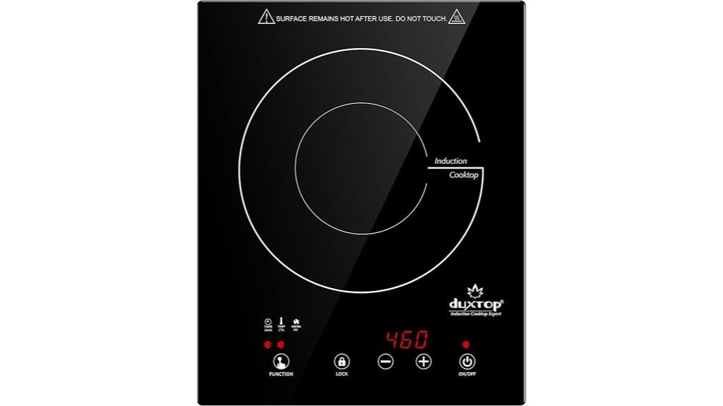 portable induction cooktop with timer