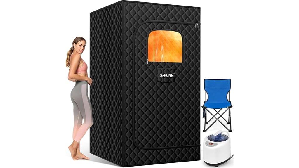 portable sauna with steamer