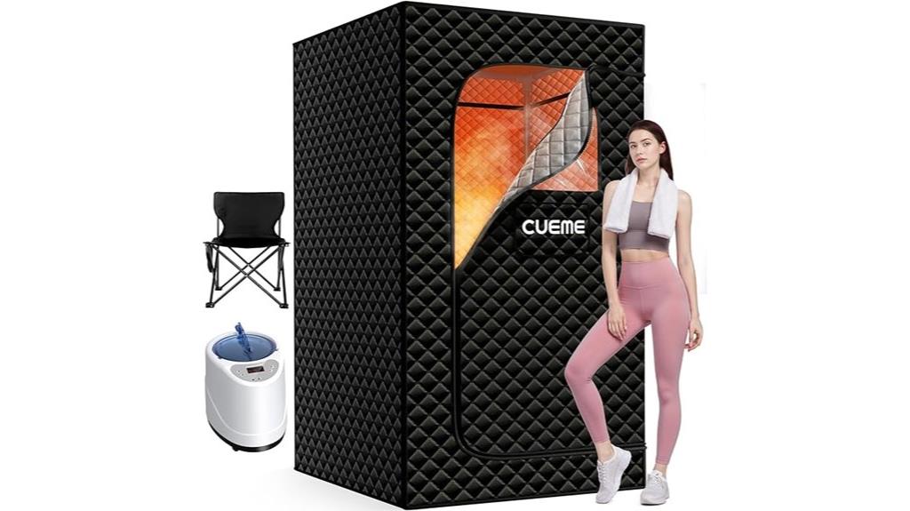 portable sauna with steamer