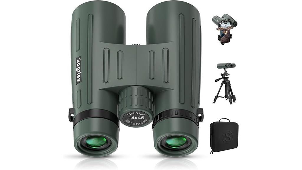powerful 14x45 binoculars