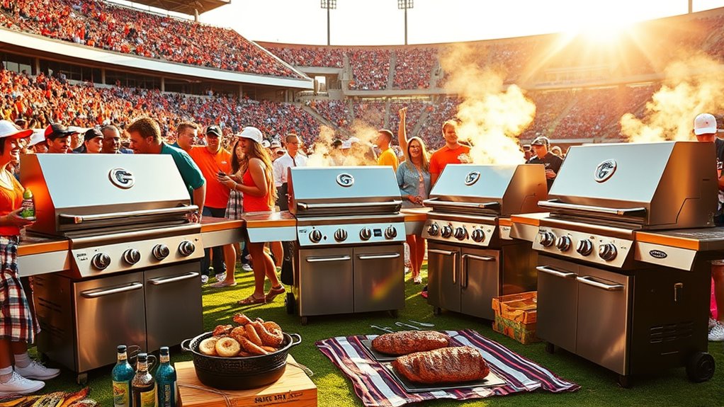 premium tailgating grill options