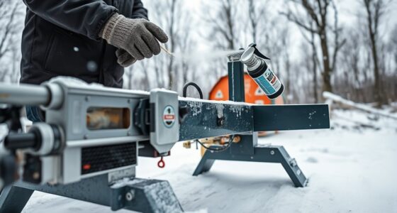 prepare log splitter for winter