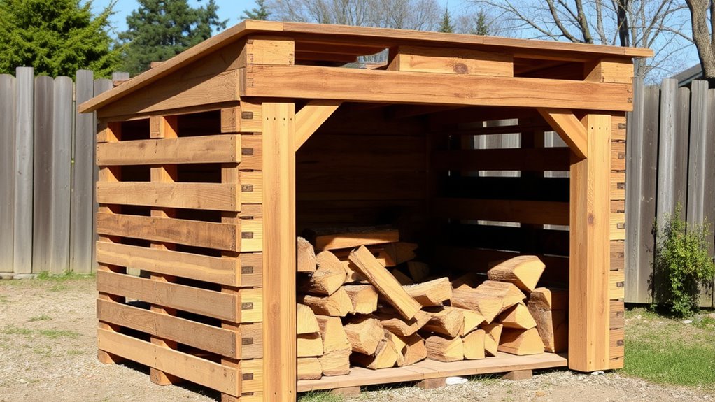 proper firewood stacking ventilation