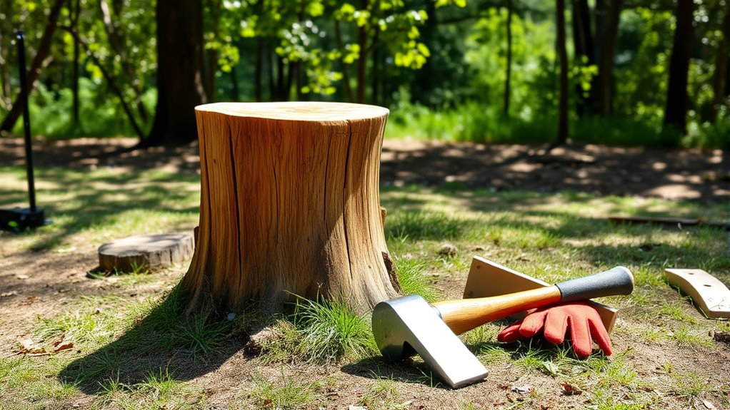 proper stump splitting setup