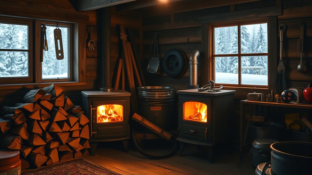 proper wood stove setup