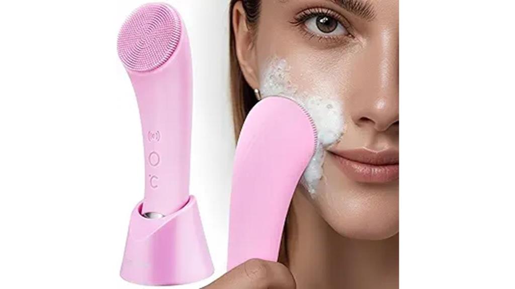 rechargeable silicone cleansing brush