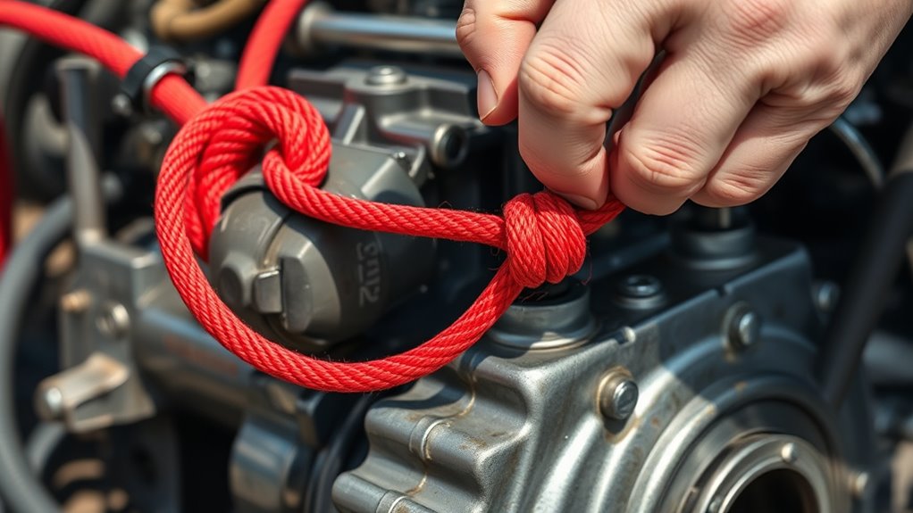 replace splitter engine pull rope
