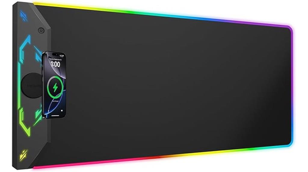 rgb wireless charging mouse pad
