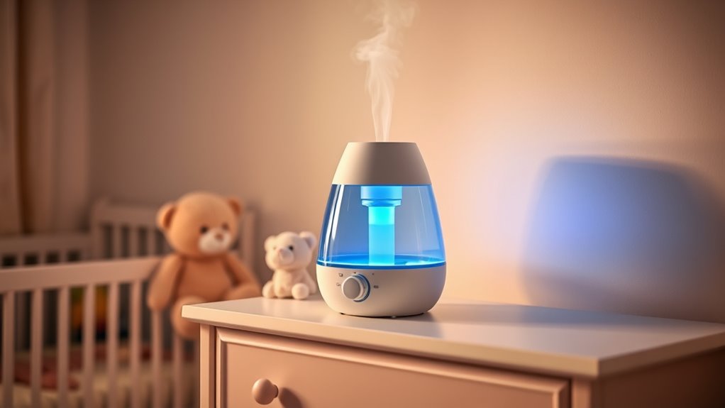 safe quiet adjustable humidifier