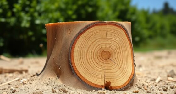 safe stump cutting technique