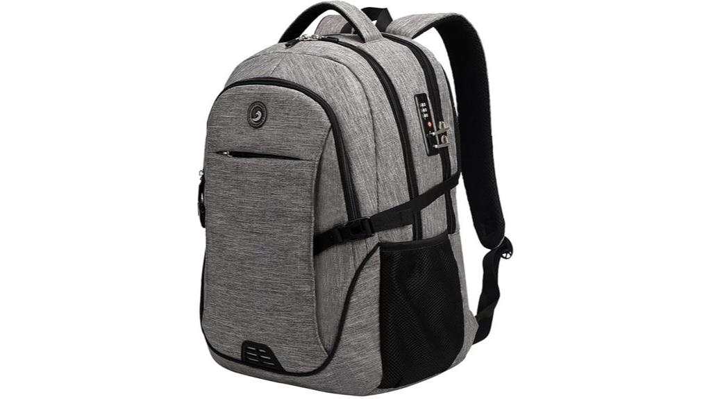 secure laptop backpack with usb