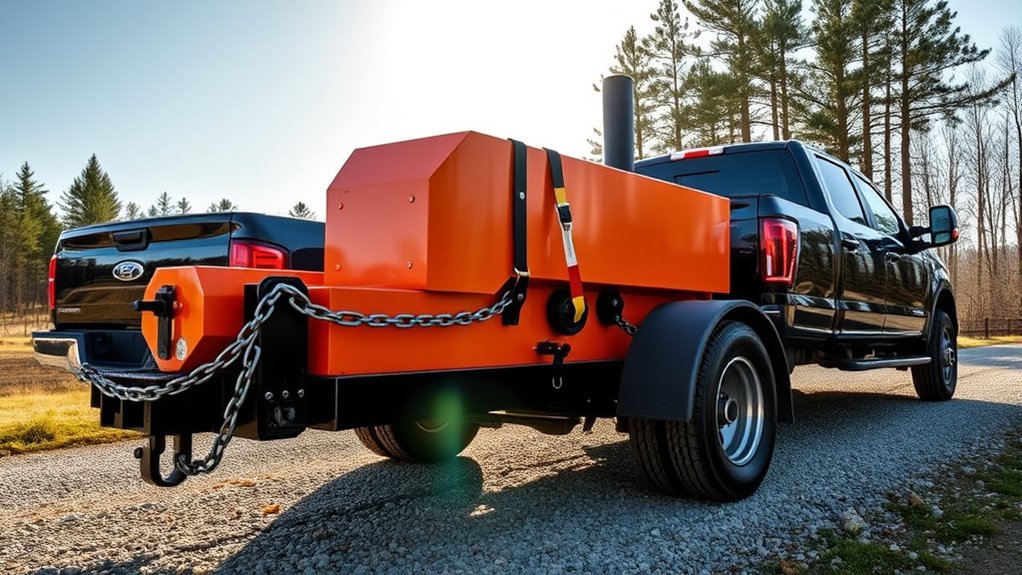 securely tow log splitter