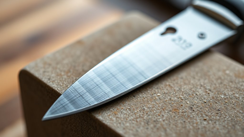 sharpen wedges at correct angles